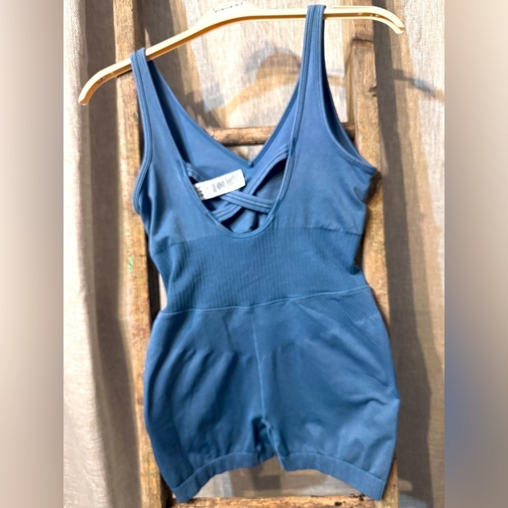 Women's JoyLab Shorts Onesie Size Large light blue